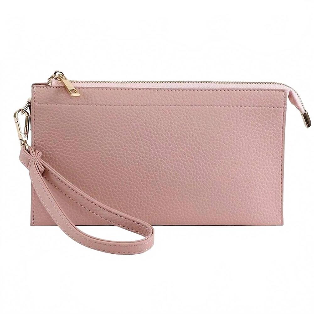 NEW MIMI WHOLESALE women's jaylene three compartments crossbody bag in light pin